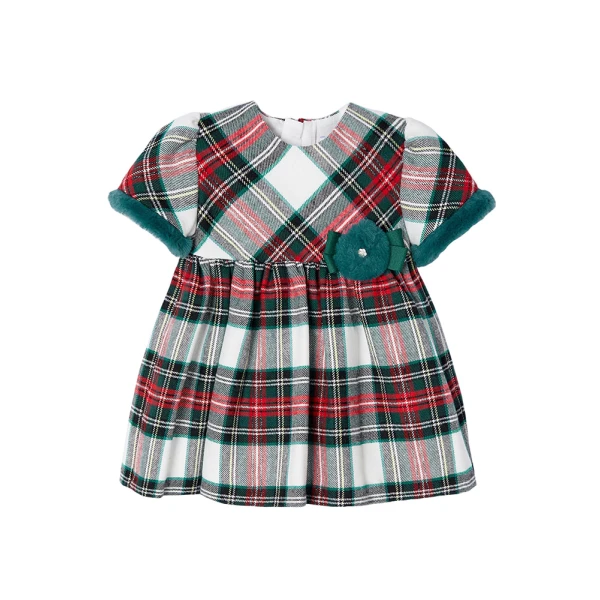 MAYORAL DRESS CHECKED RED