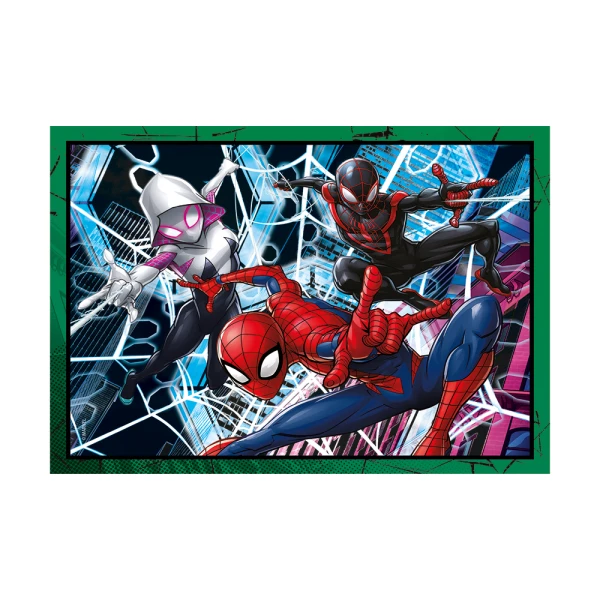 CLEMENTONI ΠΑΙΔΙΚΟ ΠΑΖΛ SUPER COLOR 4 ΣΕ 1 MARVEL SPIDERMAN 12-16-20-24 τμχ