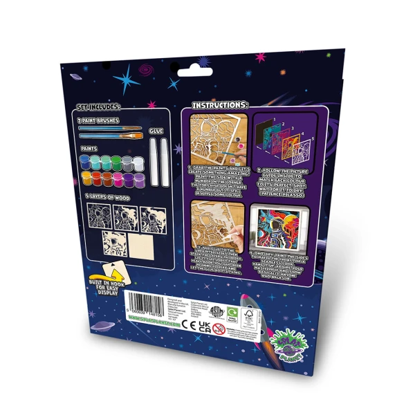 SPLAT PLANET WOODEN 3D PAINT KIT SPACE
