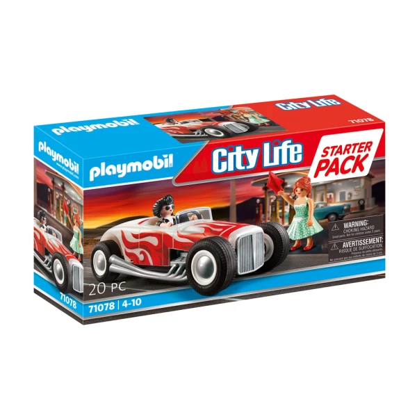 PLAYMOBIL CITY LIFE STARTER PACK ΖΕΥΓΑΡΙ ΜΕ VINTAGE ΑΥΤΟΚΙΝΗΤΟ