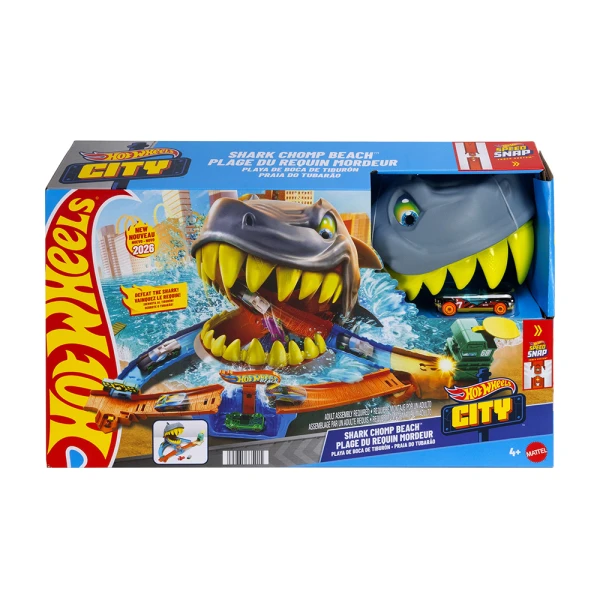 HOT WHEELS CITY SHARK CHOMP BEACH