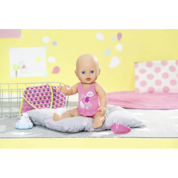 DOLL MY LITTLE BABY BORNE WITH BATHROBE 32 CM.