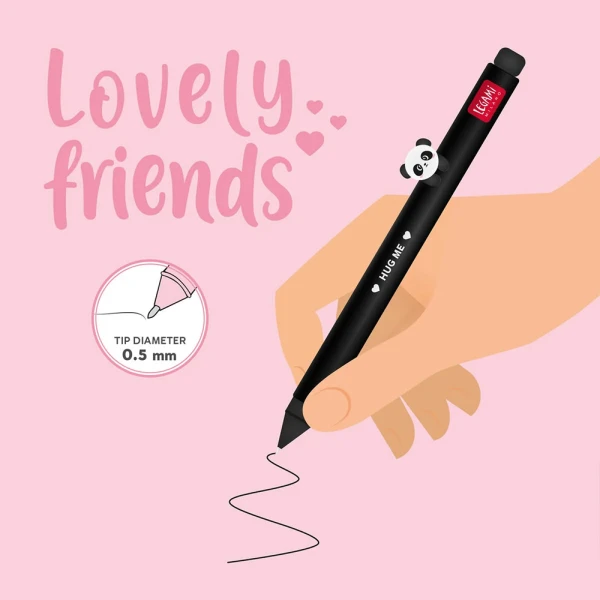 LEGAMI GEL PEN ANIMAL DECORATION LOVE FRIENDS - PANDA