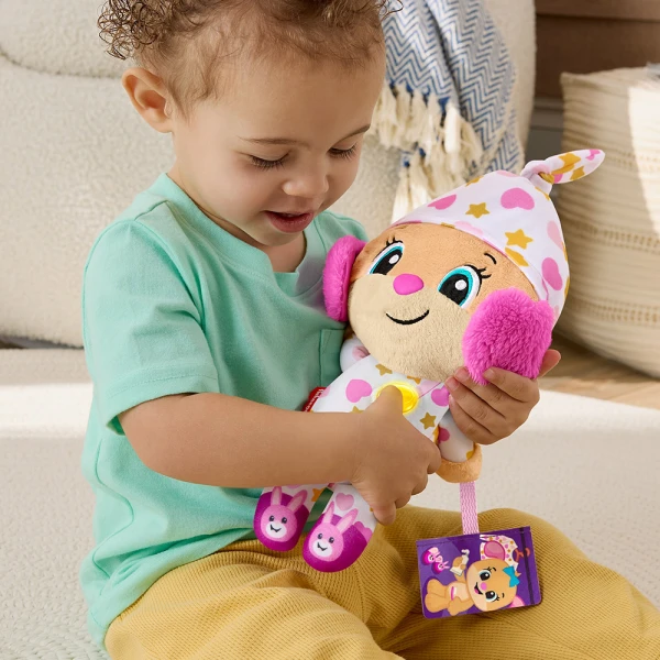 FISHER PRICE LAUGH & LEARN EDUCATIONAL PUPPY SWEET HUG PINK