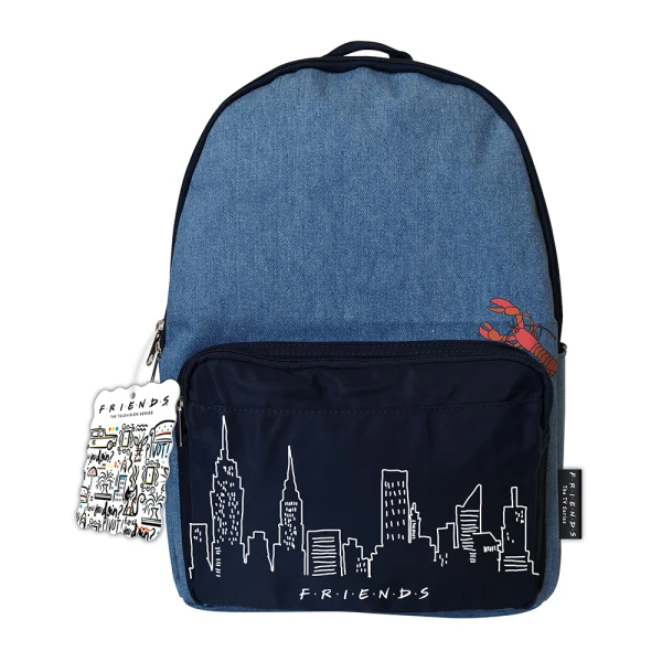 FRIENDS DENIM BACKPACK LOBSTER