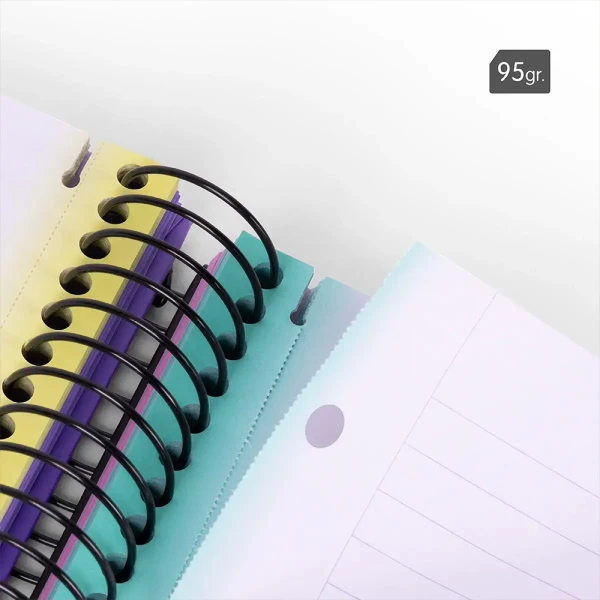 MILAN A4 SPIRAL NOTEBOOK 120 SHEETS SUNSET COLLECTION