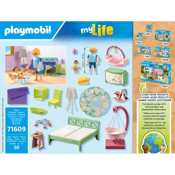 PLAYMOBIL CITY LIFE ΜΟΝΤΕΡΝΟ ΥΠΝΟΔΩΜΑΤΙΟ ΜΕ ΚΟΥΝΙΑ