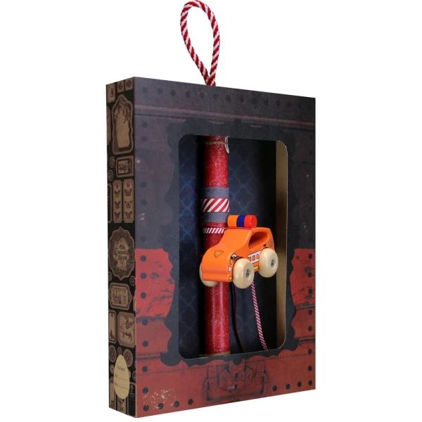 SYNCHRONIA HANDMADE CANDLE 30 cm CAR SUV RED