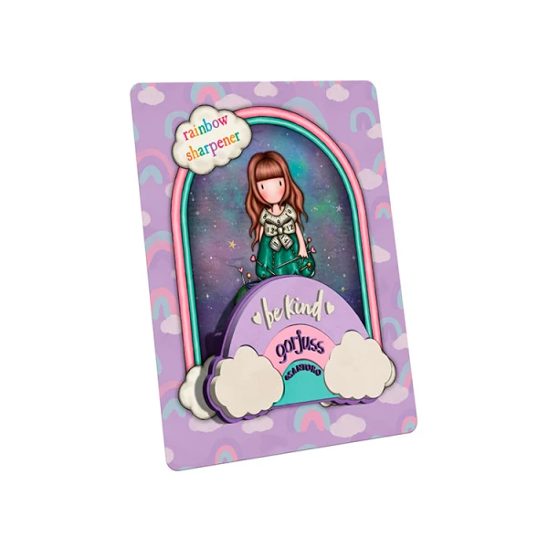 GORJUSS SANTORO RAINBOW SHARPENER BE KIND TO OUR PLANET
