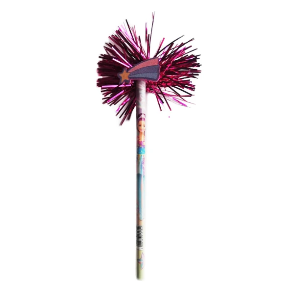 PENCIL WITH DECORATIVE STAR BARBIE - 2 DESIGNS