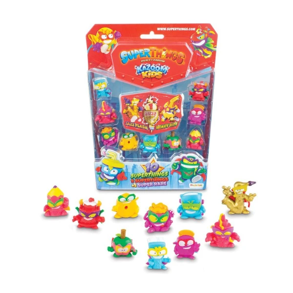 SUPERTHINGS MICRO CREATURES KAZOOM KIDS BLISTER 9+1 FIGURES FOR 3+ YEARS