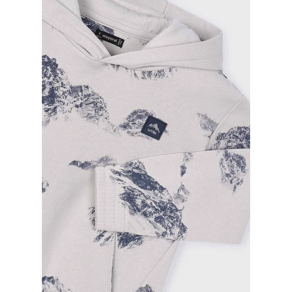 MAYORAL SWEATSHIRT PRINTED GREY SILVER