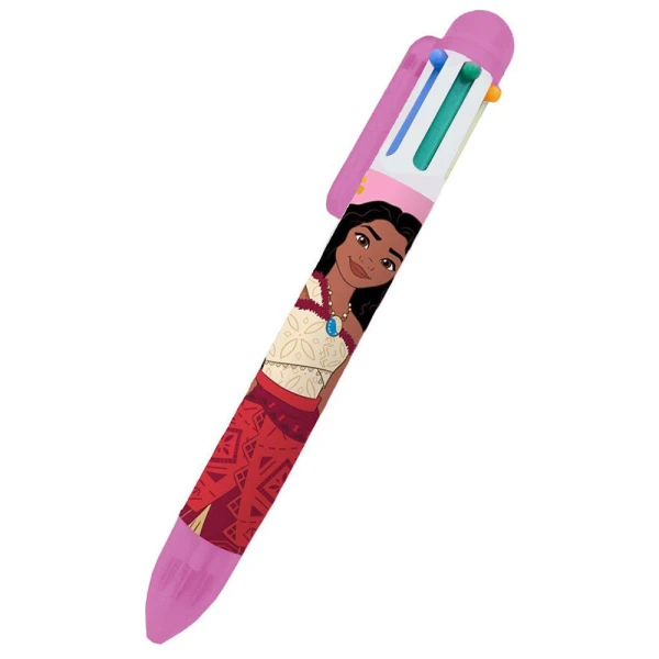 PEN WITH 6 COLORS VAIANA 2 - 2 DESIGNS