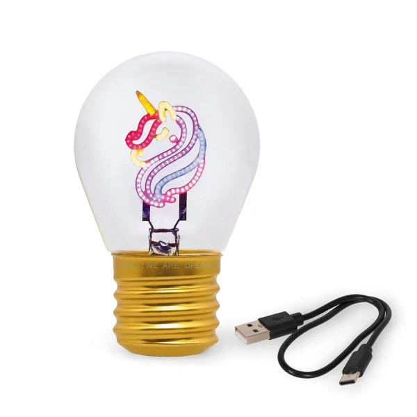 LEGAMI ΕΠΙΤΡΑΠΕΖΙΟ ΦΩΤΙΣΤΙΚΟ ΣΧΗΜΑ ΛΑΜΠΑ BULB FICTION - UNICORN
