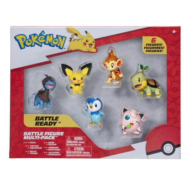 POKEMON W5 FIGURES 6 pcs WITH PICHU