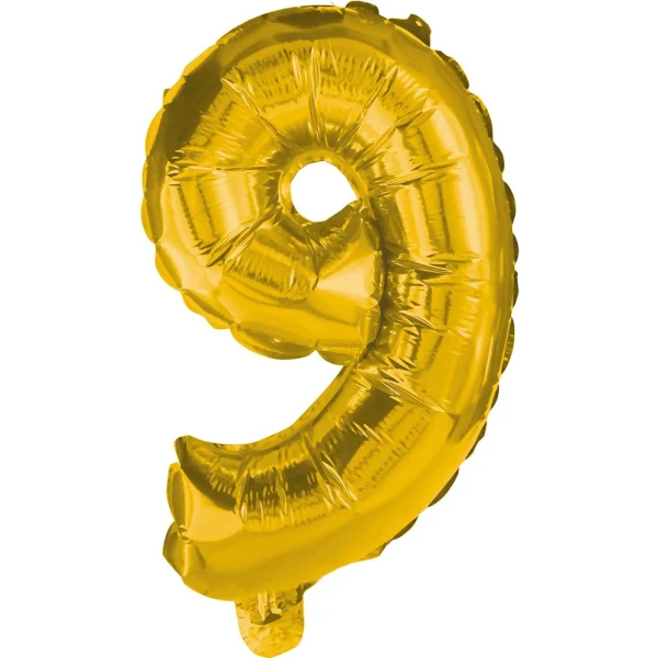 BALLOON GOLD FOIL 10 cm No 9