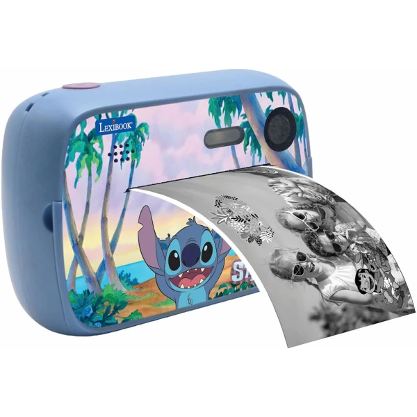 LEXIBOOK STITCH CAMERA WITH PRINTER, EFFECT AND SD CARD