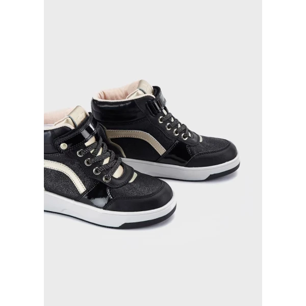 MAYORAL ANKLE BOOT FASHION BLACK-GOLD