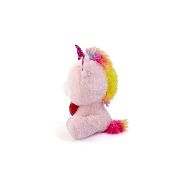 PLUSH UNICORN WITH HEART 24 cm - 2 COLOURS