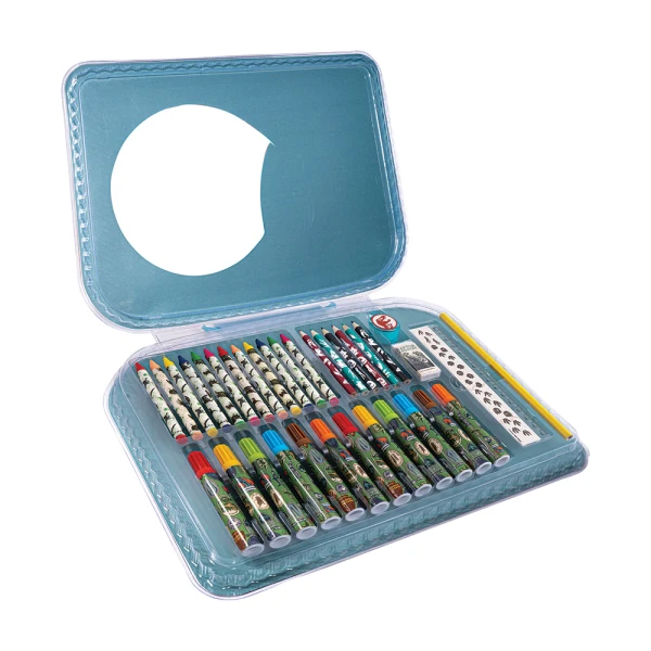 DRAWING SET ART CASE JURASSIC WORLD FOR AGES 3+