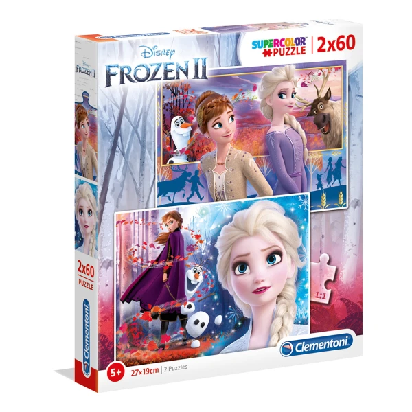 CLEMENTONI ΠΑΙΔΙΚΟ ΠΑΖΛ SUPER COLOR FROZEN 2 2X60 ΤΜΧ