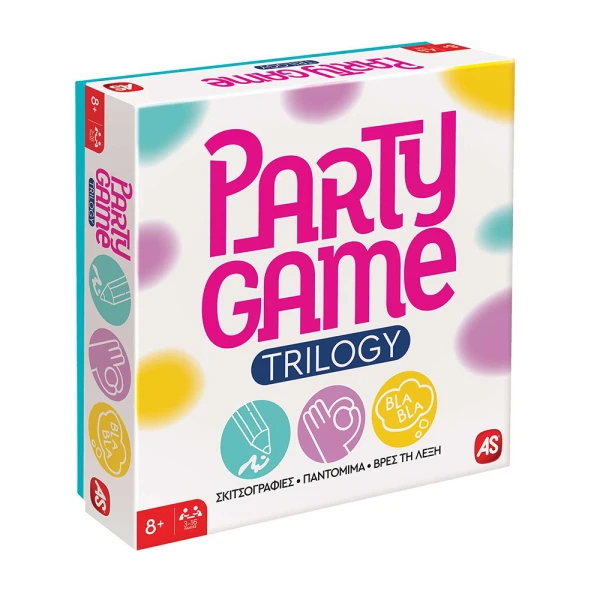 AS GAMES BOARD GAME PARTY GAME TRILOGY FOR AGES 8+ AND 3-16 PLAYERS