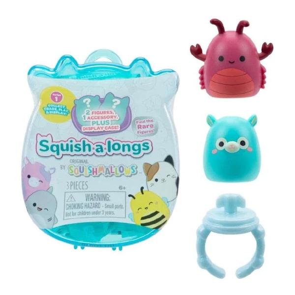 SQUISHMALLOWS SQUISH-A-LONGS ΚΑΨΟΥΛΑ ΕΚΠΛΗΞΗ ΜΕ 2 ΦΙΓΟΥΡΕΣ