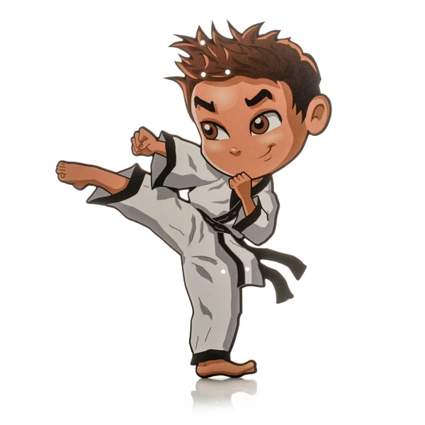 FEELING WOOD HANDMADE CANDLE KARATE BOY