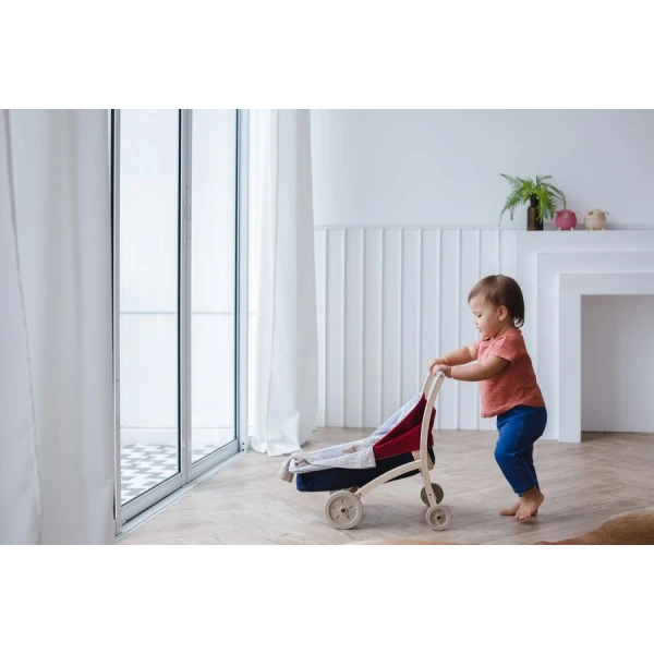ΞΥΛΙΝΟ ΠΑΙΧΝΙΔΙ PLAN TOYS ΚΑΡΟΤΣΑΚΙ ΜΩΡΟΥ ΚΟΥΚΛΑΣ