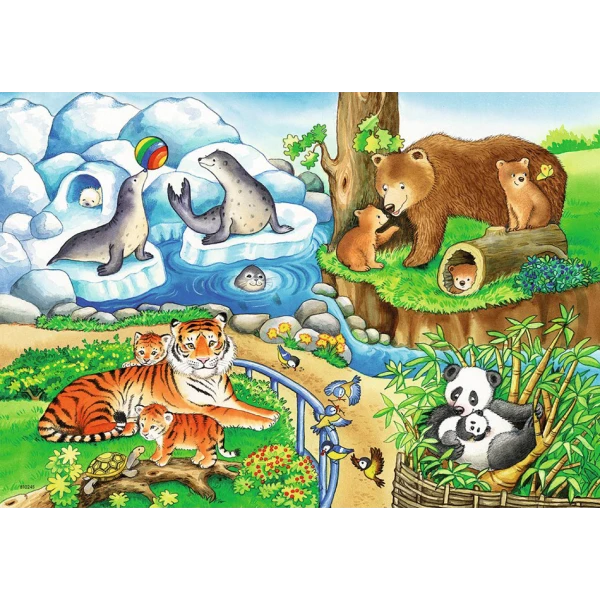 RAVENSBURGER ΠΑΖΛ 2X12 τεμ. ΖΩΟΛΟΓΙΚΟΣ ΚΗΠΟΣ
