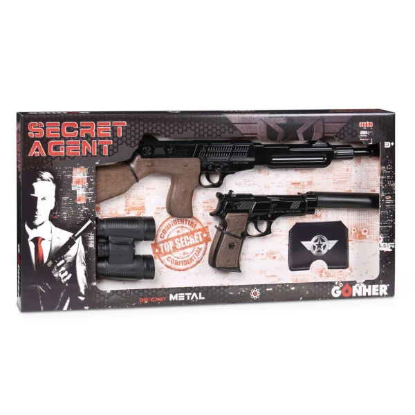 GONHER ΣΕΤ ΠΑΙΧΝΙΔΙΟΥ ΟΠΛΑ SECRET AGENT 8 SHOTS