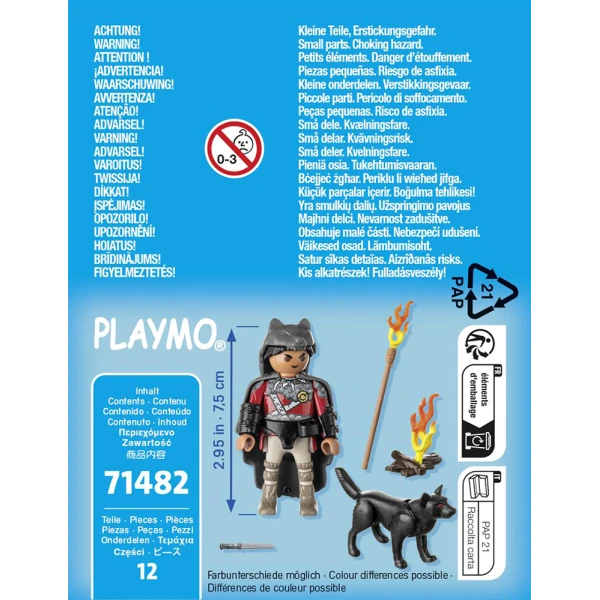 PLAYMOBIL SPECIAL PLUS ΠΟΛΕΜΙΣΤΗΣ ΜΕ ΛΥΚΟ