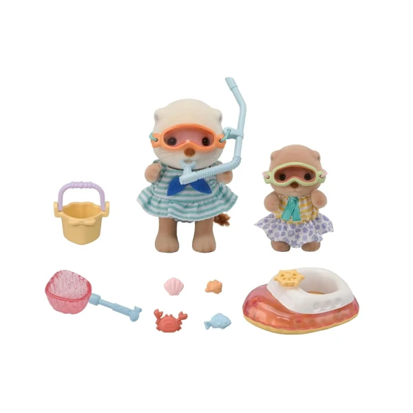 THE SYLVANIAN FAMILIES ΣΕΤ ΠΑΙΧΝΙΔΙΟΥ SEA OTTER SISTERS-SPLASHY SNORKEL