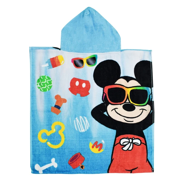 PONCHO BEACH TOWEL 50X100 cm MICKEY FRIENDS