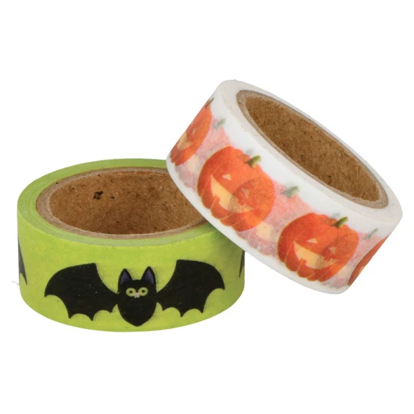 HALLOWEEN MASKING TAPE SET 2 pcs 15mmX5m