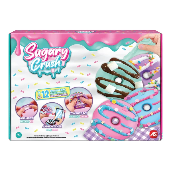 AS SLIME SUGARY CRUSH FOR AGES 7+ - 6 DESIGNS