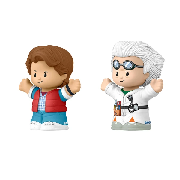 FISHER PRICE LITTLE PEOPLE SET WITH COLLECTIBLE FIGURES BACK TO THE FUTURE