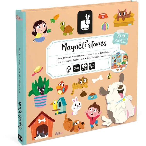 JANOD MAGNETIC BOOK PETS STORIES FOR 3+