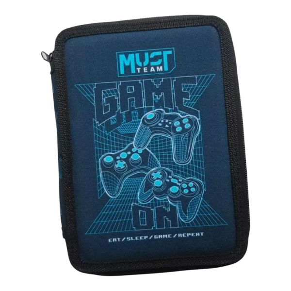 MUST TEAM DOUBLE FILLED PENCIL CASE 15X5X21 cm GAME ON