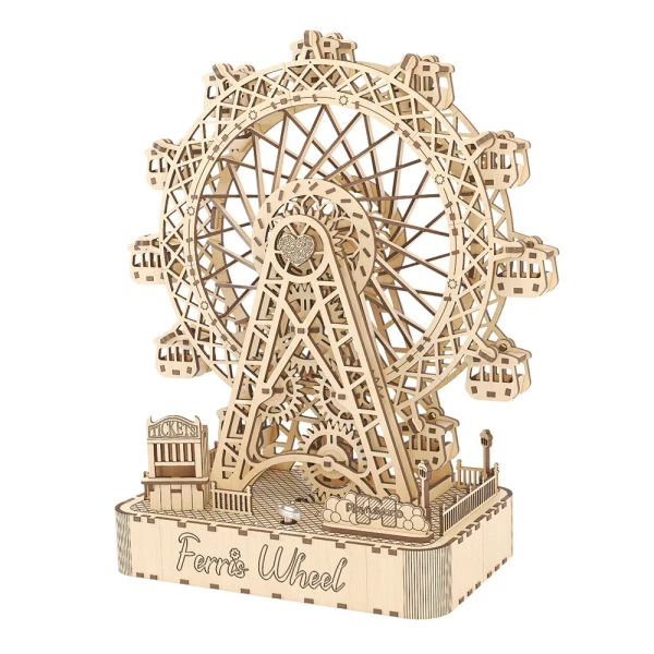 WUDORLD MECH MUSIC BOX ΞΥΛΙΝΗ ΚΑΤΑΣΚΕΥΗ FERRIS WHEEL