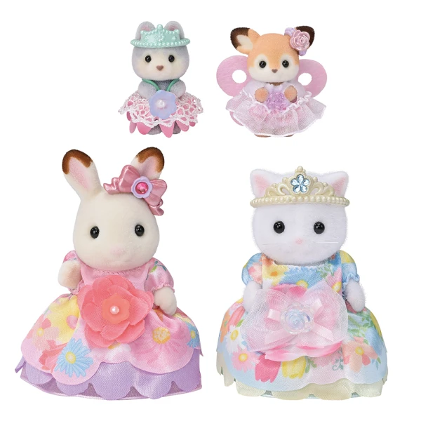 THE SYLVANIAN FAMILIES FLOWERING PRINCESSES SET