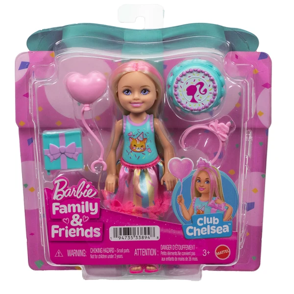 BARBIE FAMILY & FRIENDS CHELSEA HAPPY BIRTHDAY