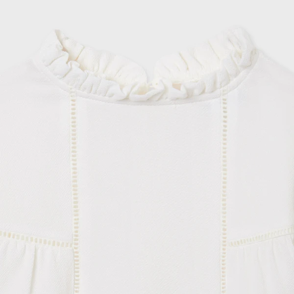 MAYORAL SHIRTWAIST EMBROIDERED ECRU