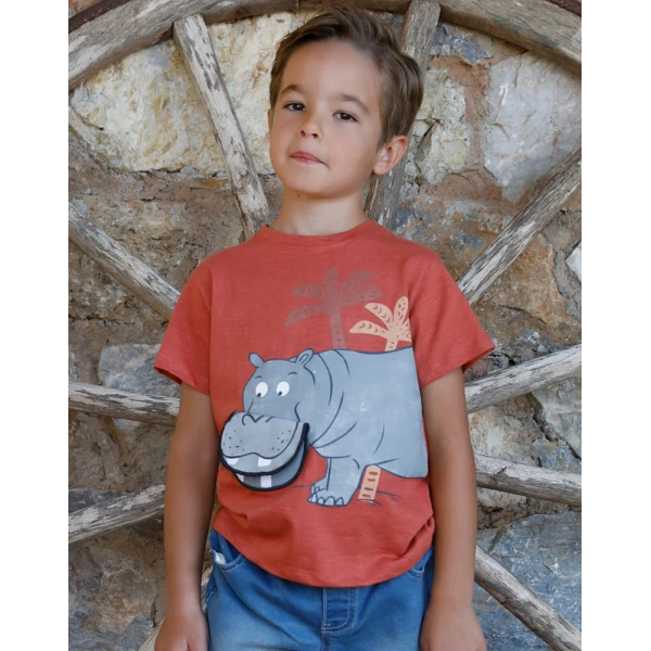 ENERGIERS BEBE BOY BLOUSE PAPRIKA