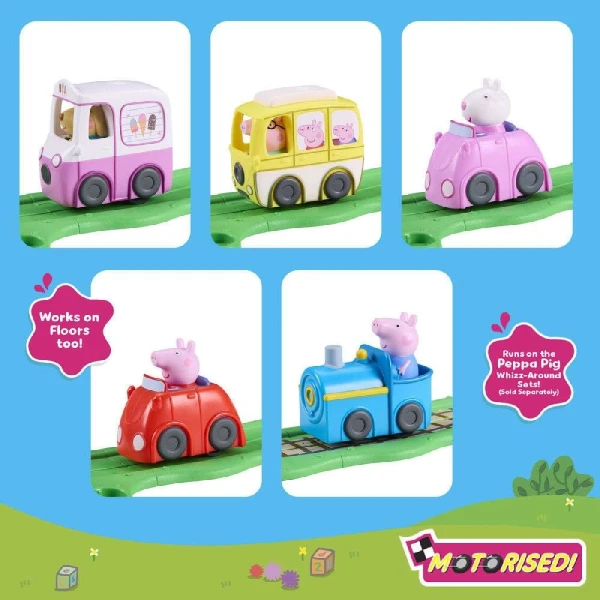 PEPPA PIG WHIZZ AROUND VEHICLES WITH MOTION - 5 DESIGNS