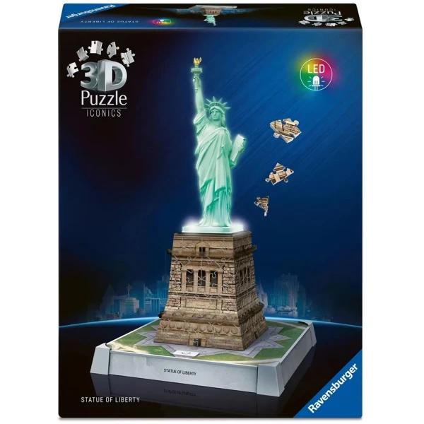 RAVENSBURGER 3D ICONICS ΠΑΖΛ 108 τεμ. ΑΓΑΛΜΑ ΤΗΣ ΕΛΕΥΘΕΡΙΑΣ