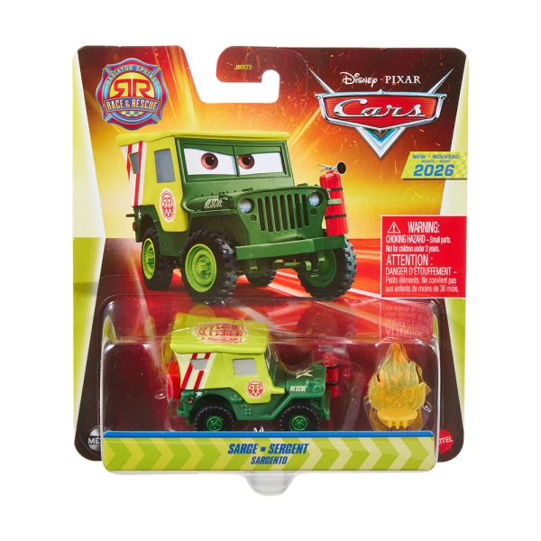 CARS RACE & RESCUE CAR WITH ACCESSORIES SARGE