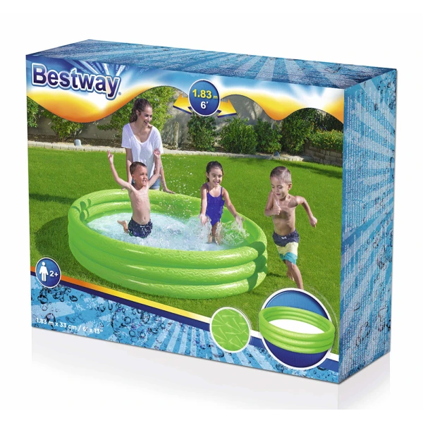 BESTWAY ΠΙΣΙΝΑ 183X33 cm ΜΟΝΟΧΡΩΜΗ ΠΡΑΣΙΝΗ