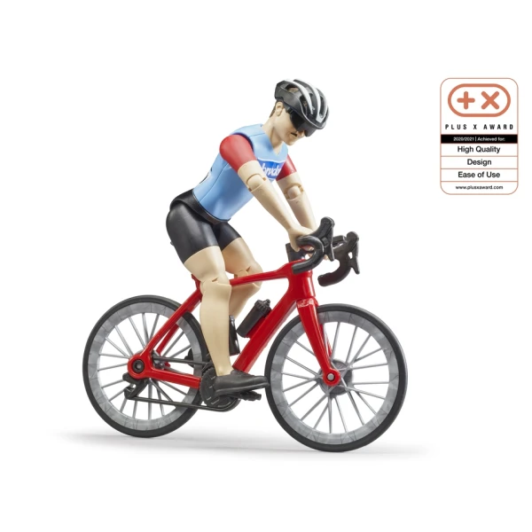 BRUDER ROAD BIKE WITH MAN RIDER
