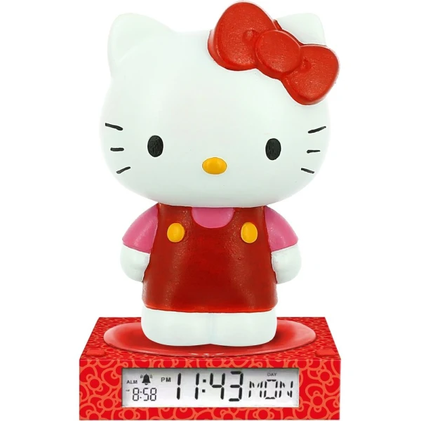 3D LAMP WITH ALARM CLOCK AND DATE HELLO KITTY